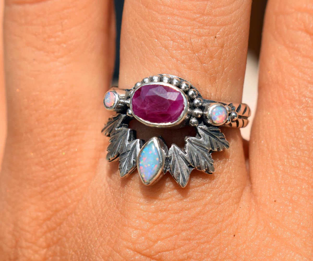 Anillo Pocahontas Rubi