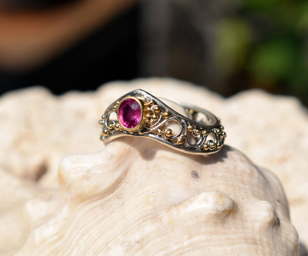 Anillo Calisto Zafiro Pink