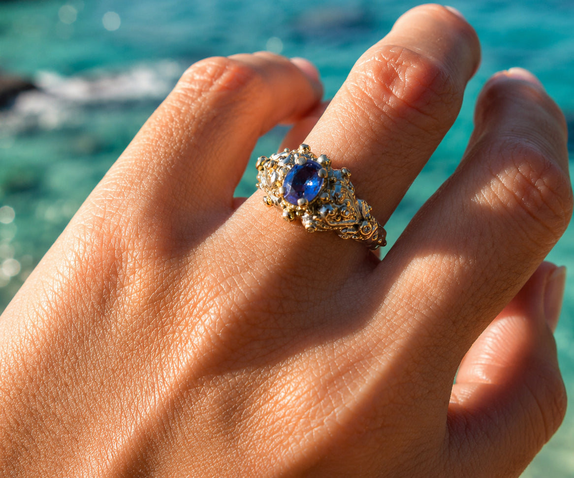 Anillo Elektra Tanzanita