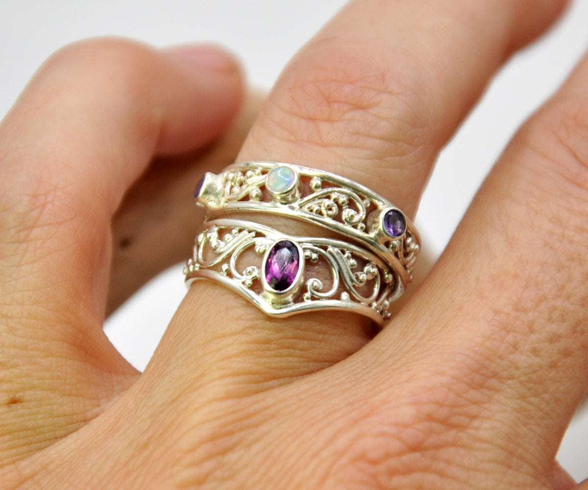 Anillo Basic Open Rainbow