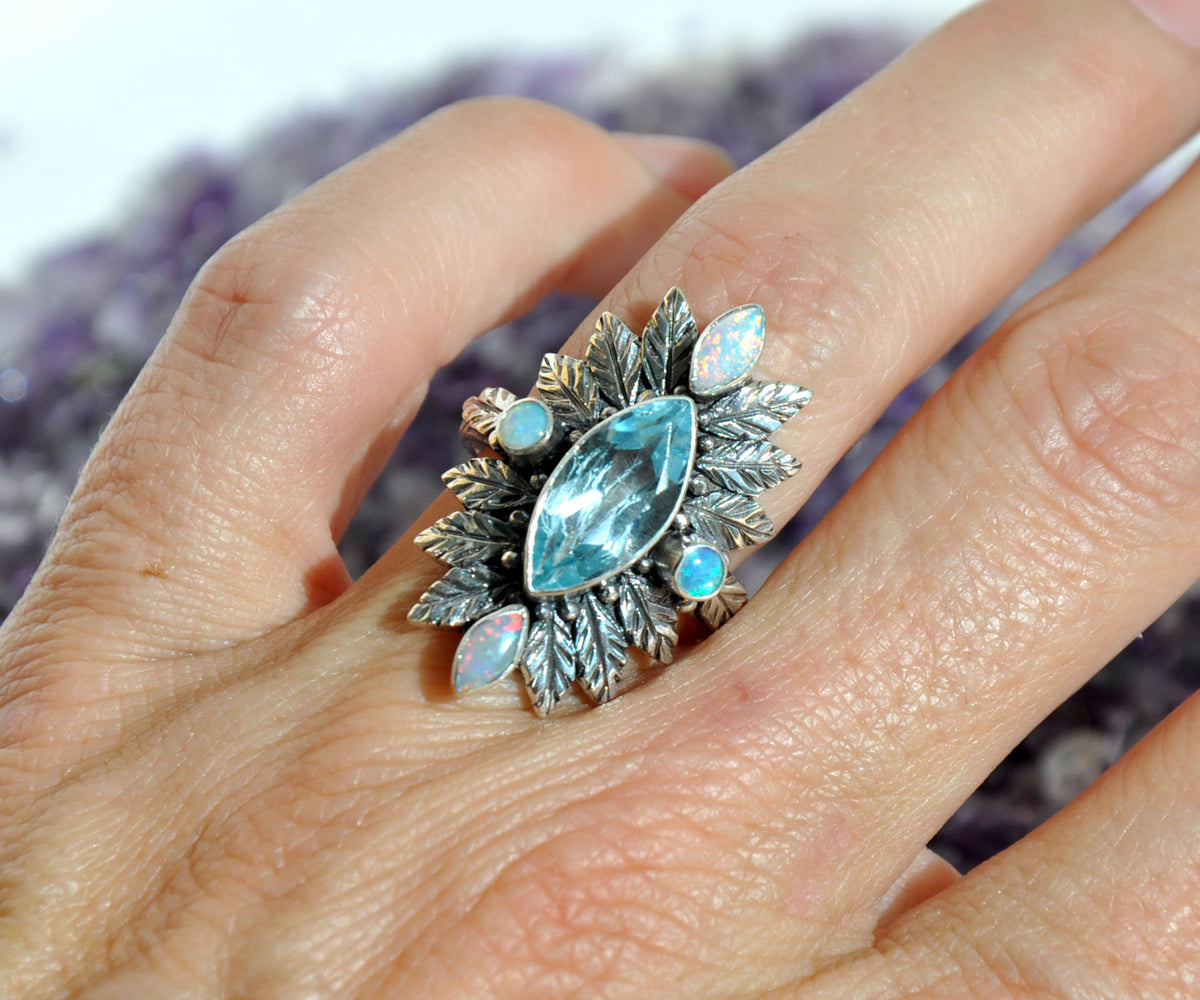 Anillo Pocahontas Queen Topacio