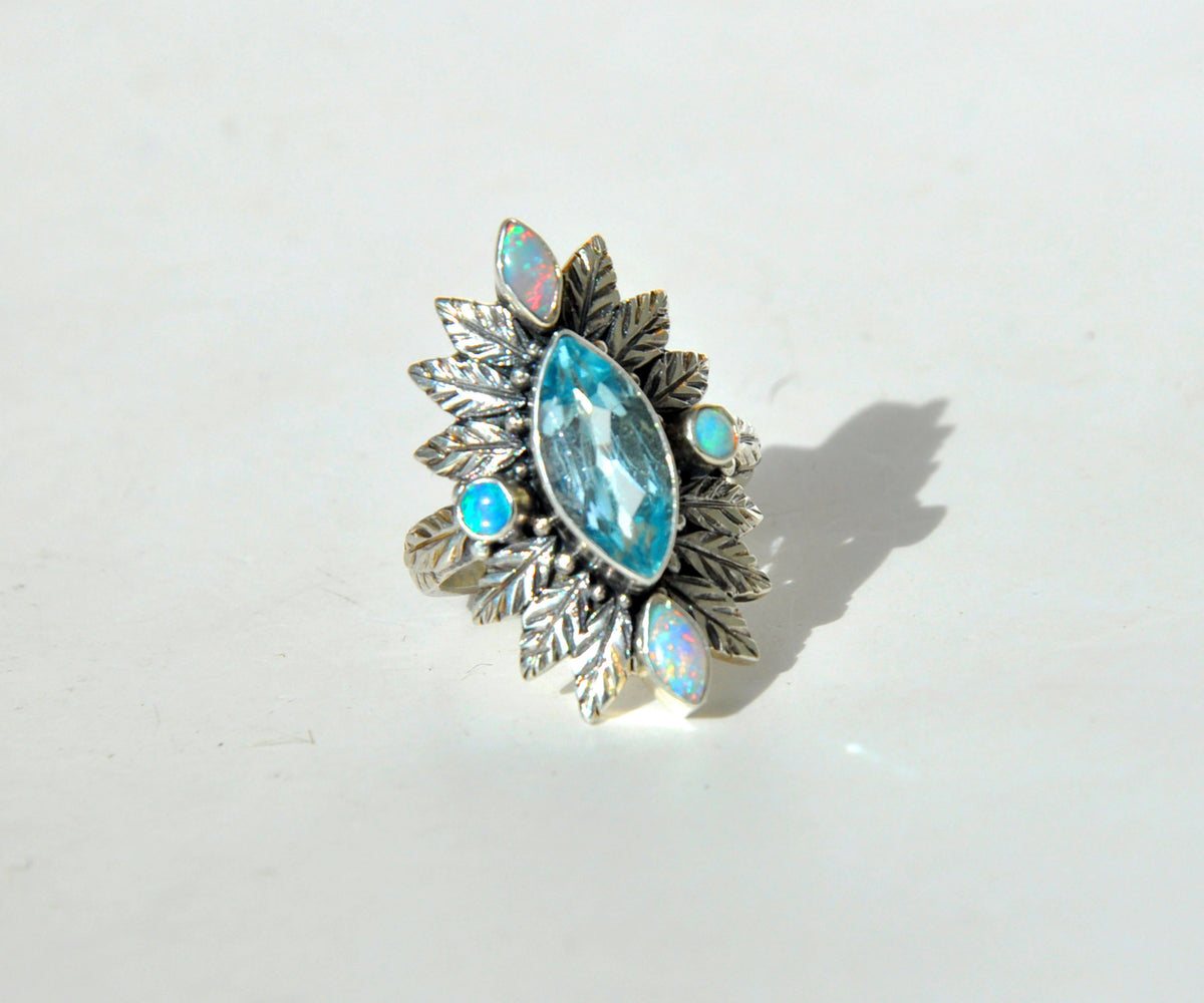 Anillo Pocahontas Queen Topacio