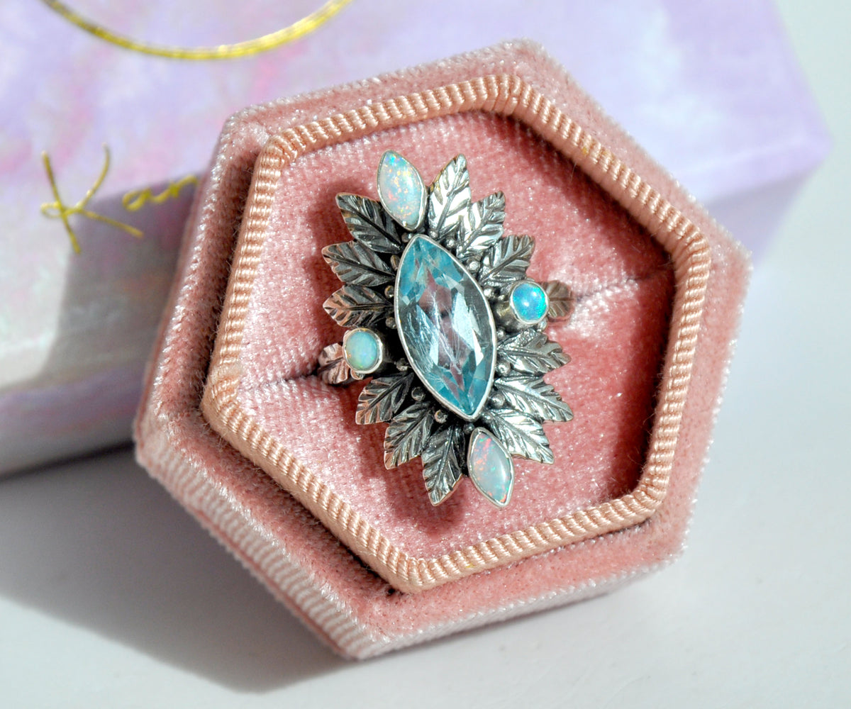 Anillo Pocahontas Queen Topacio