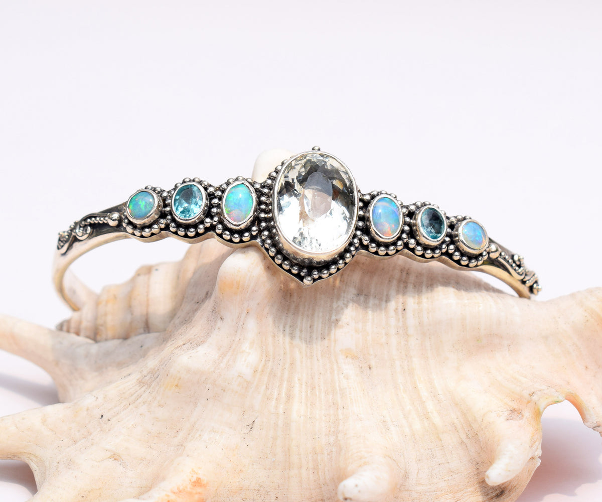 Pulsera Petra Aguamarina