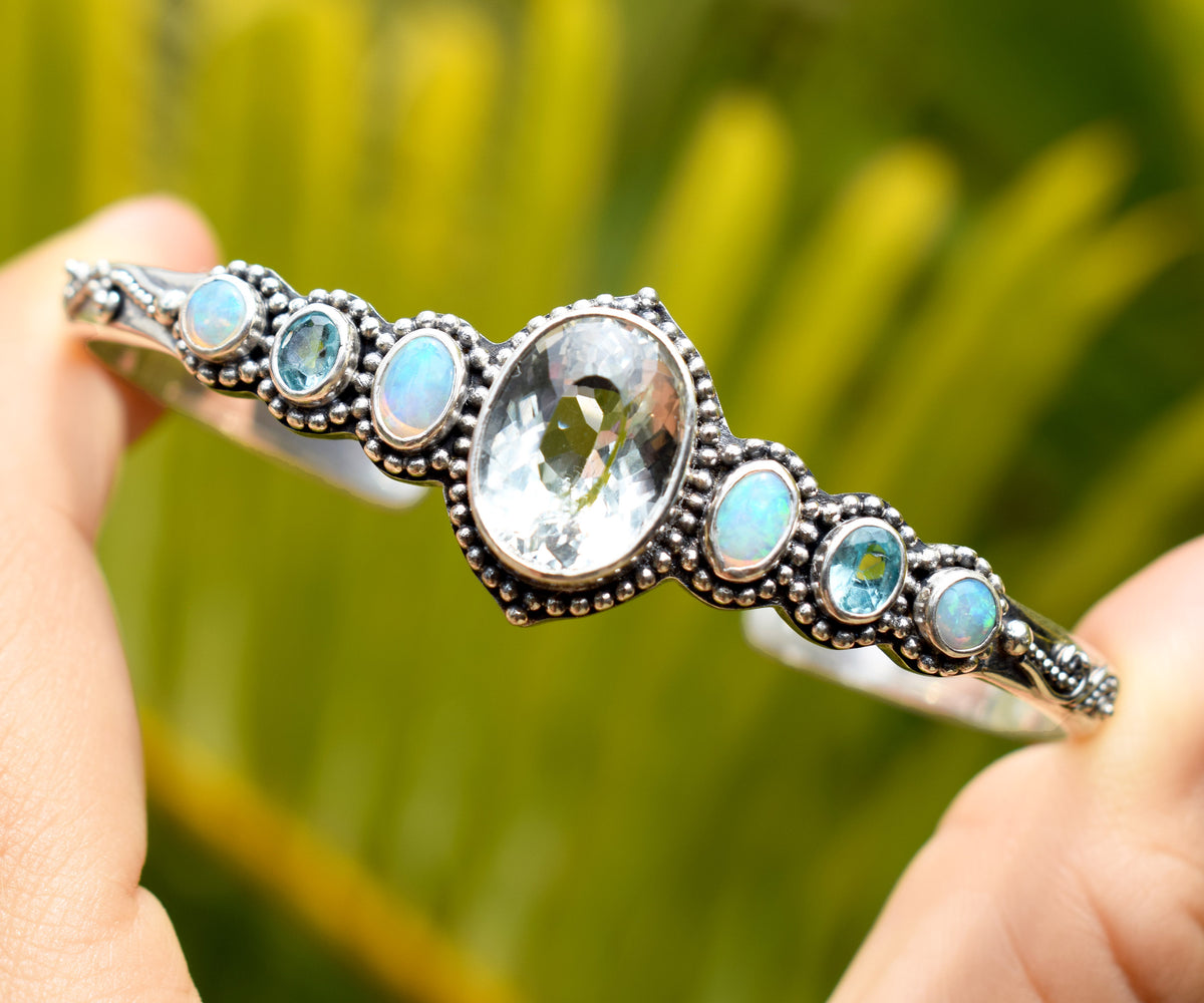 Pulsera Petra Aguamarina