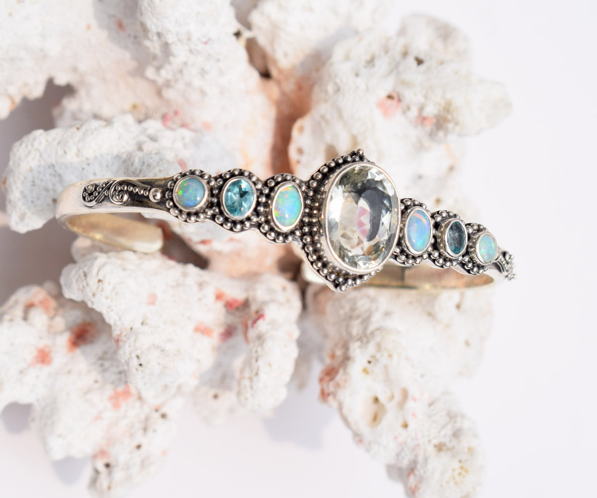 Pulsera Petra Aguamarina