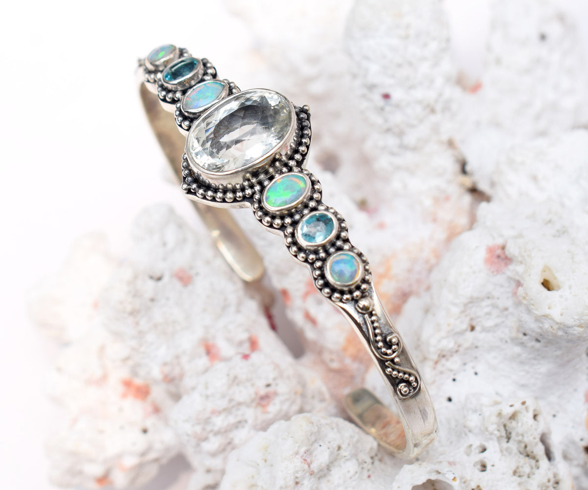 Pulsera Petra Aguamarina