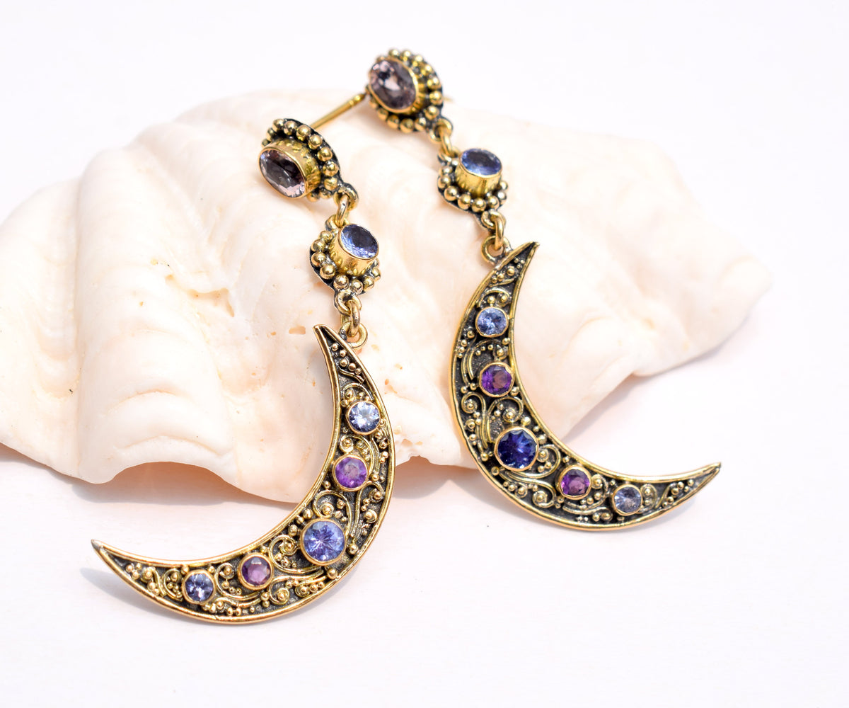 Aros Crecent Moon Tanzanitas