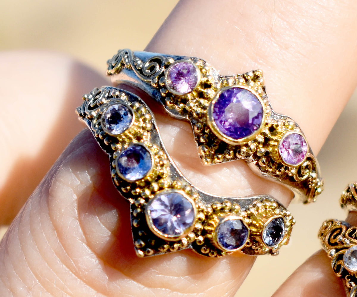 Anillo Roma Zafiro Lavanda