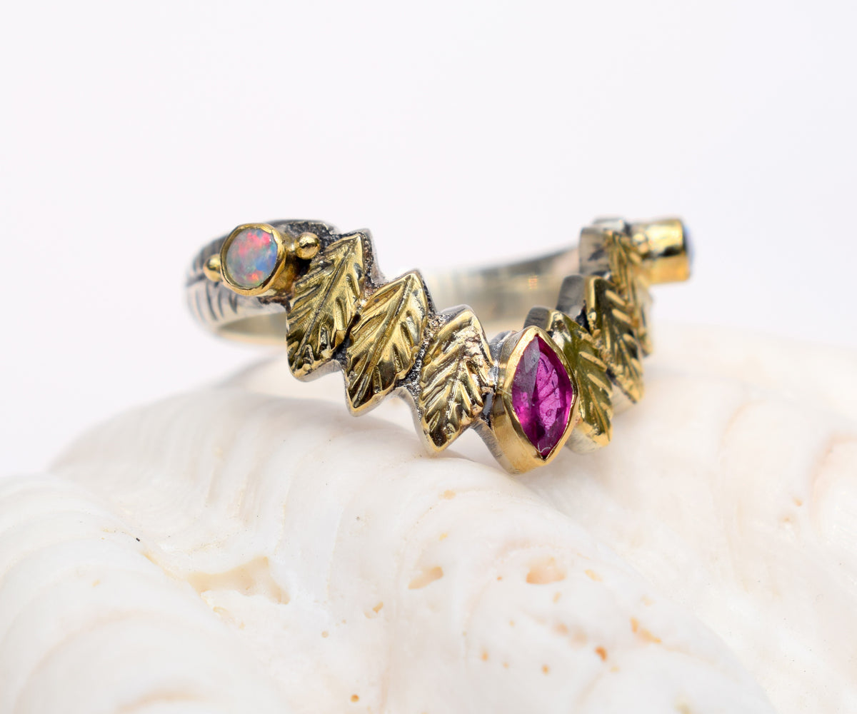 Anillo Pocahontas Fusión Rubi