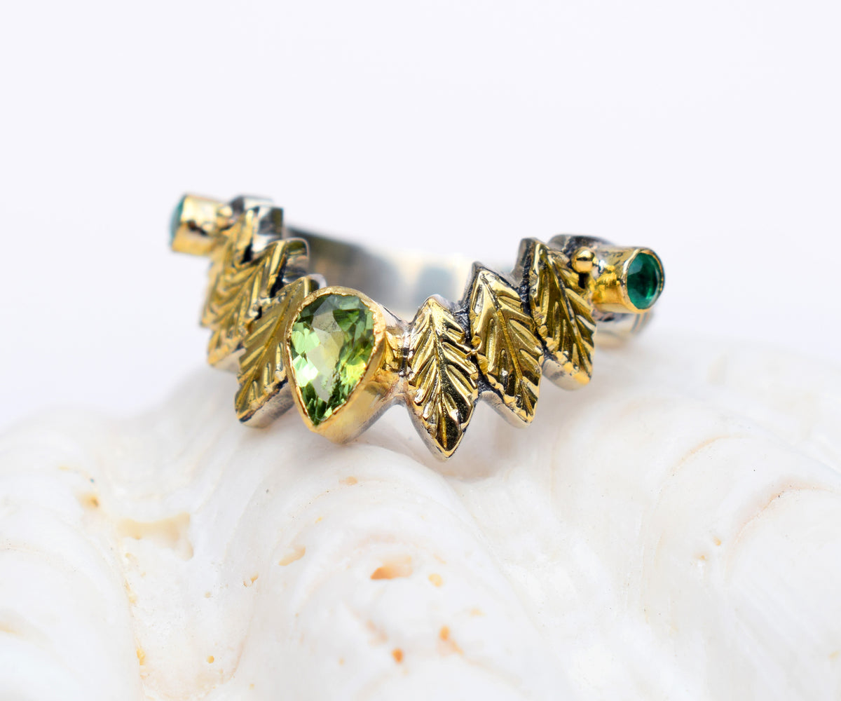 Anillo Pocahontas Fusion Turmalina