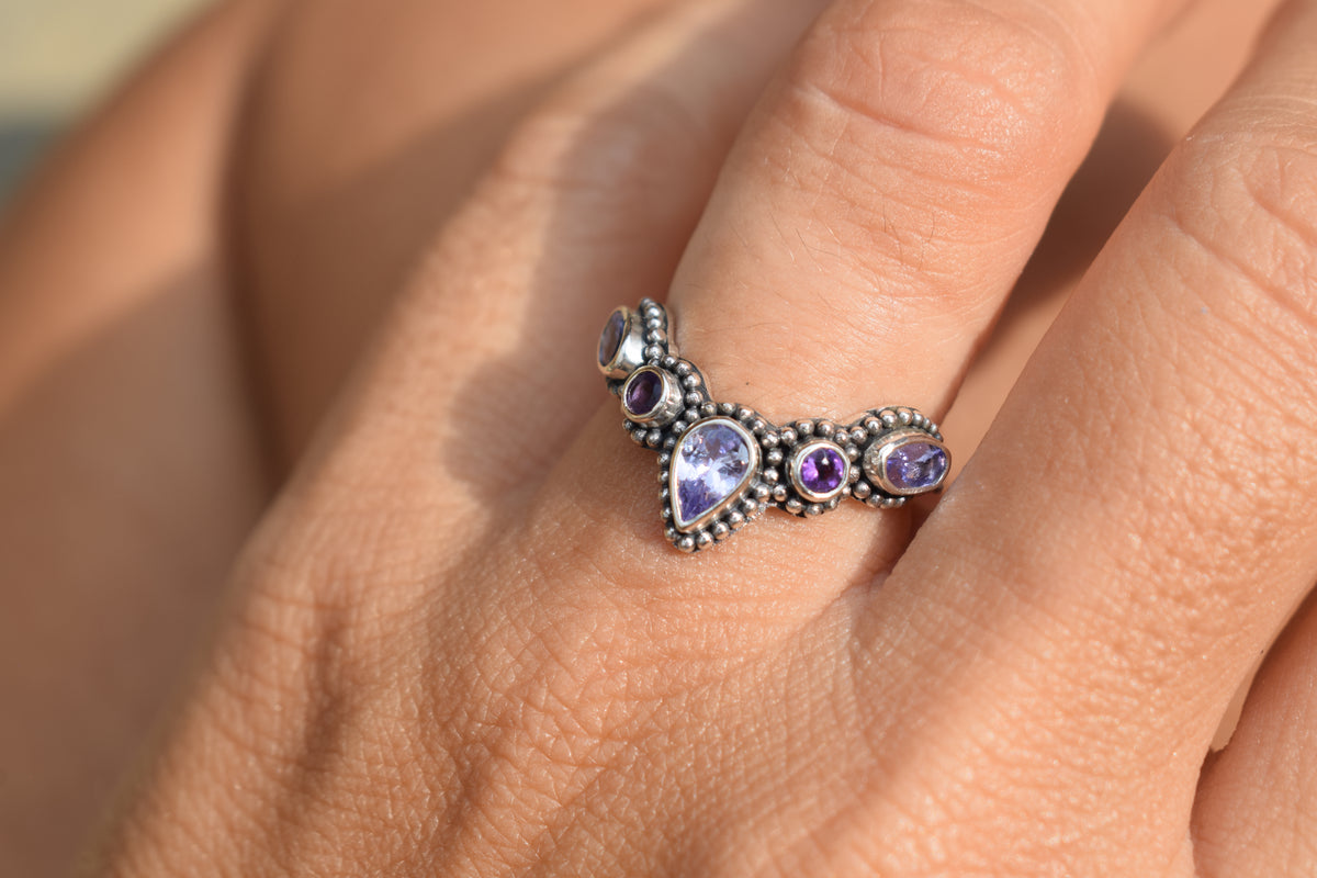 Anillo Fusion Petra Tanzanita