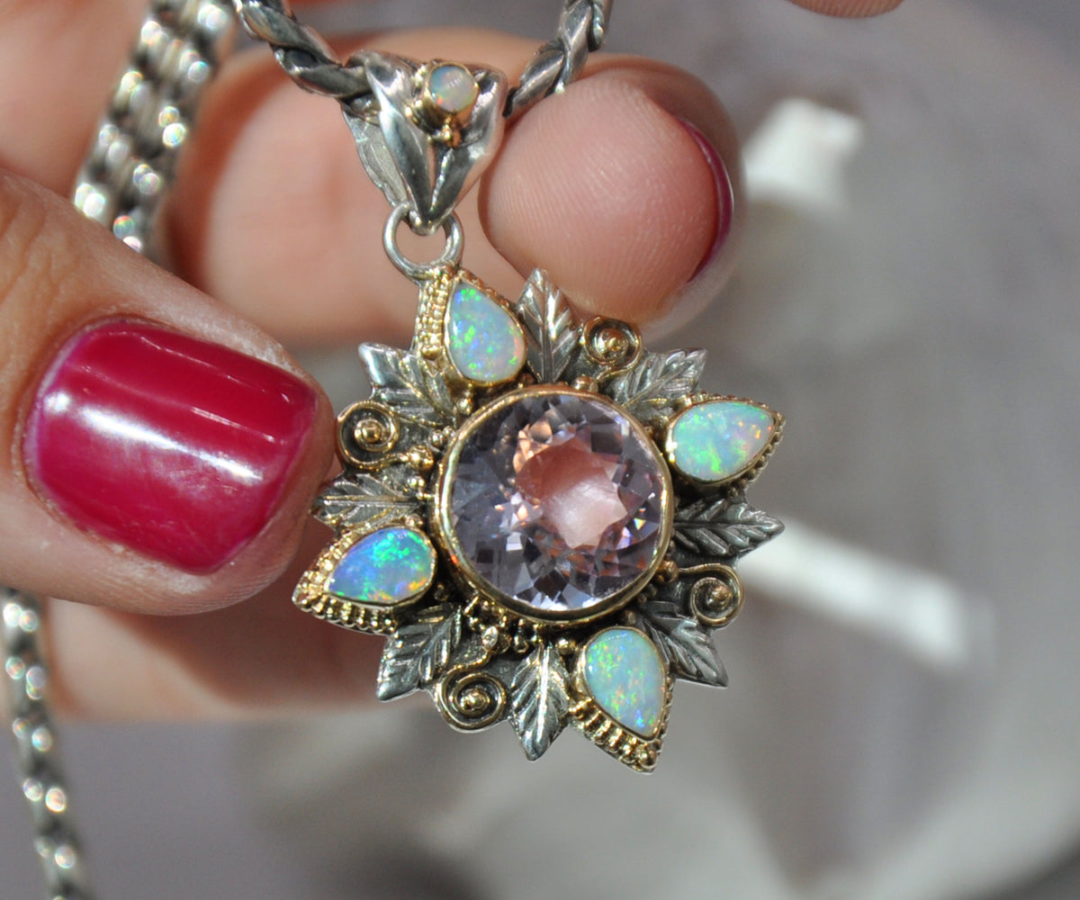 Colgante Pocahontas Kunzita