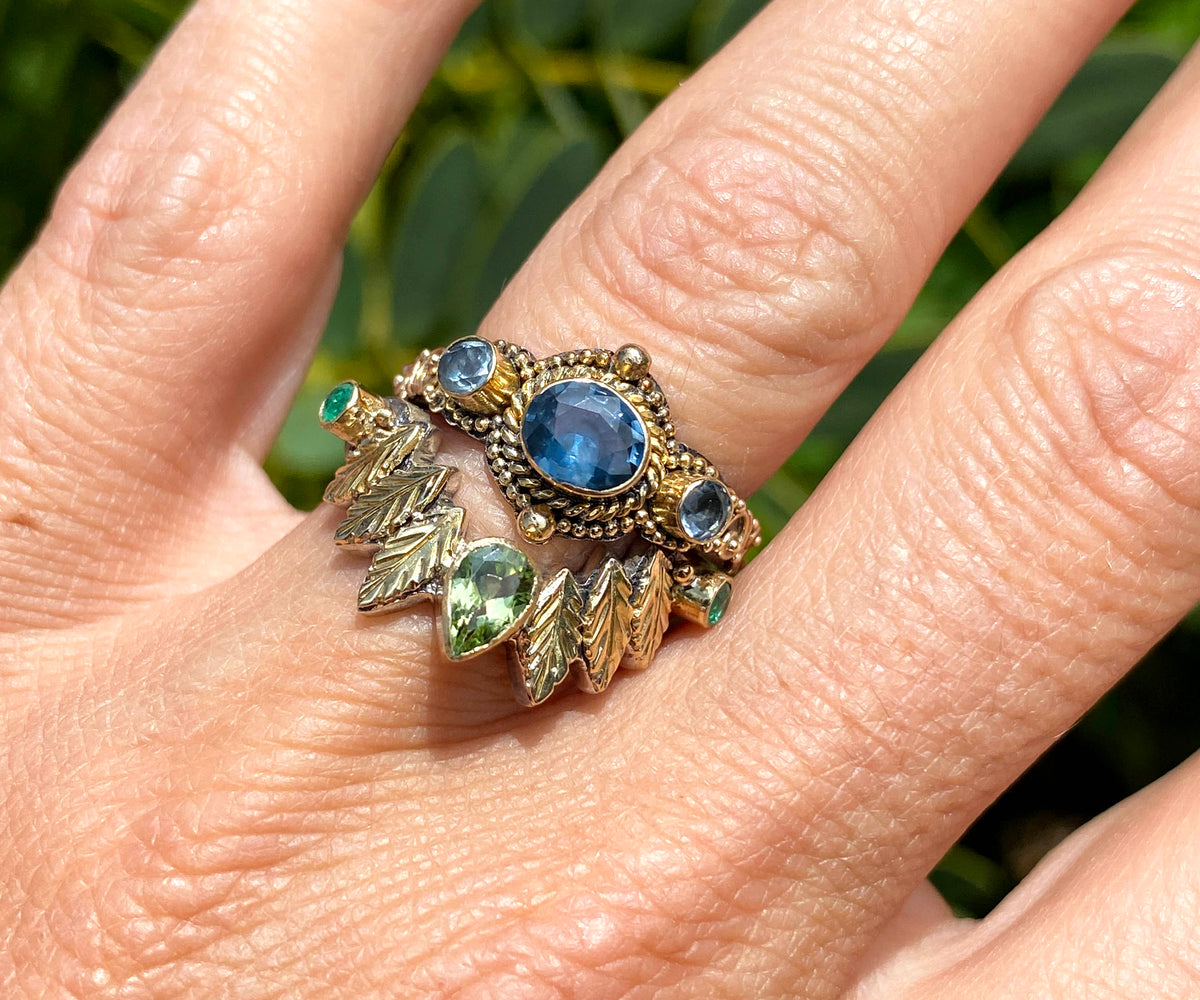 Anillo Pocahontas Fusion Turmalina