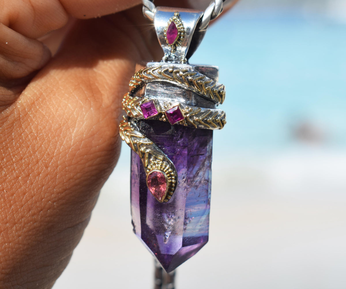 Amuleto kundalini Pink &amp; Purple