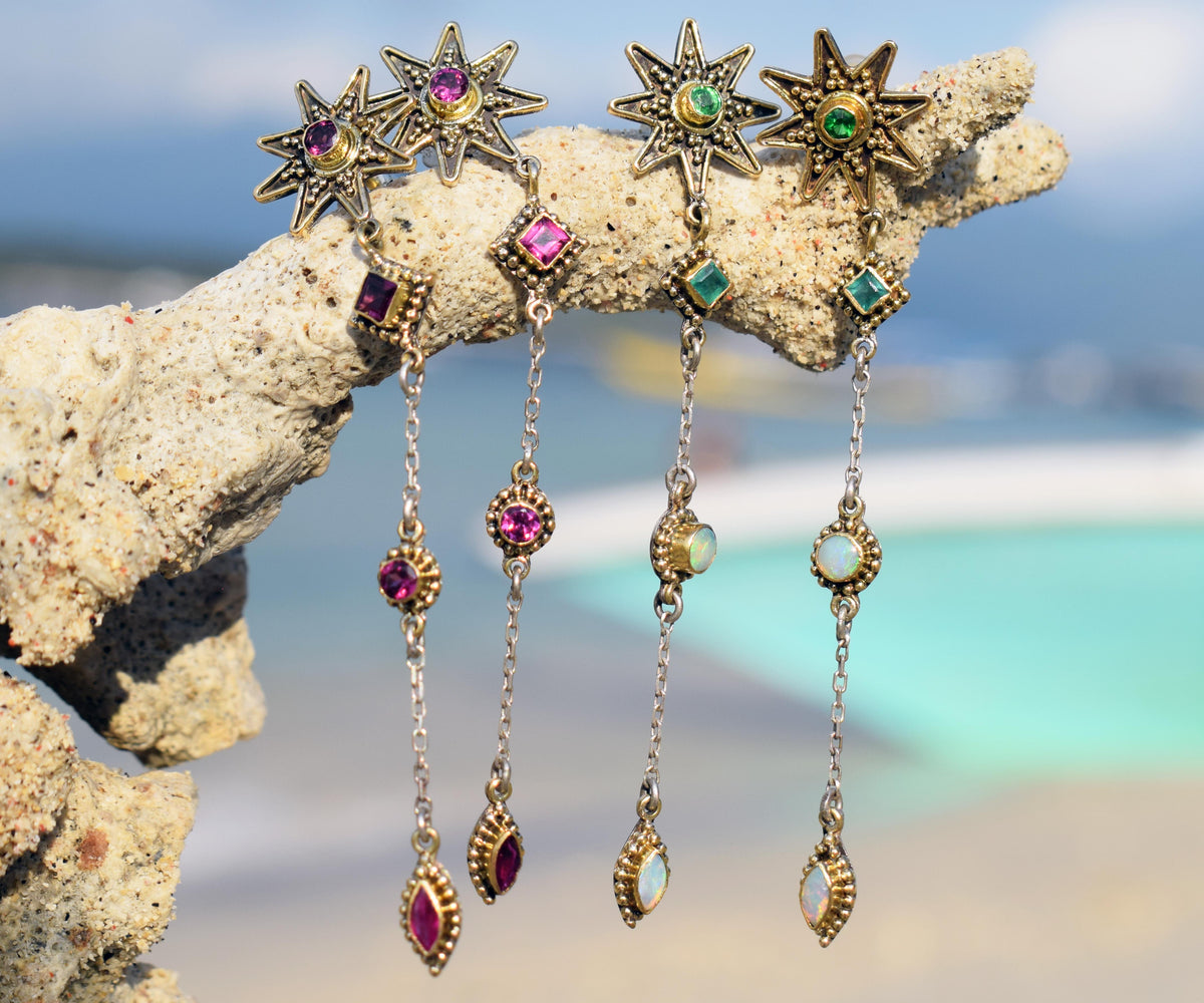 Aros Falling Star Opalo Esmeraldas