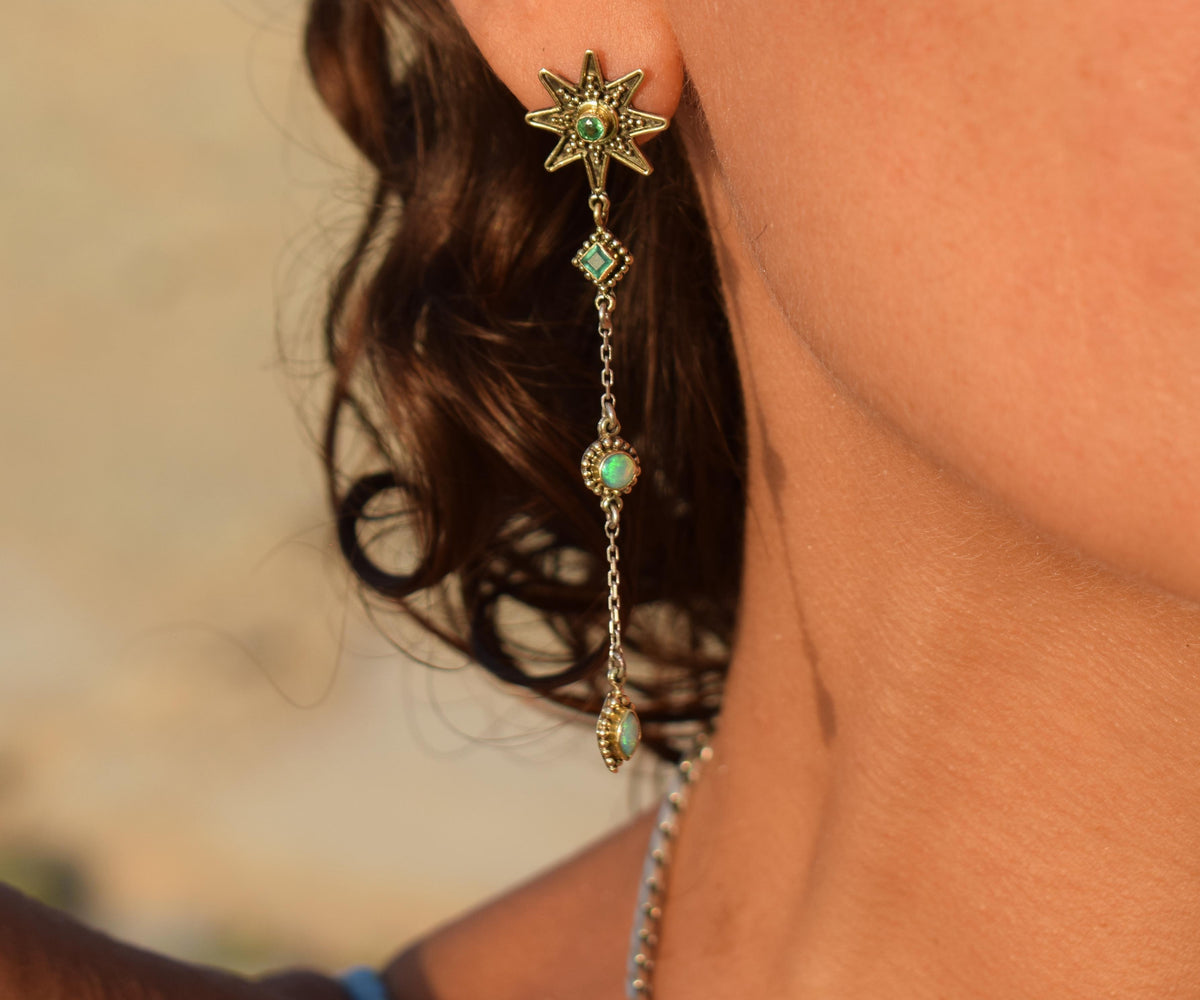 Aros Falling Star Opalo Esmeraldas