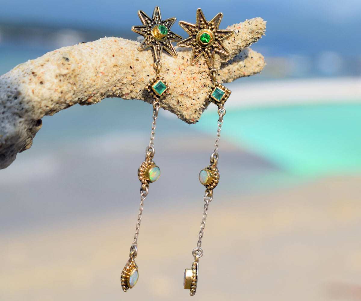 Aros Falling Star Opalo Esmeraldas