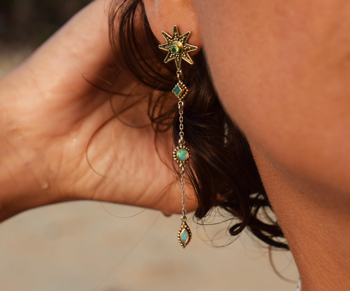 Aros Falling Star Opalo Esmeraldas