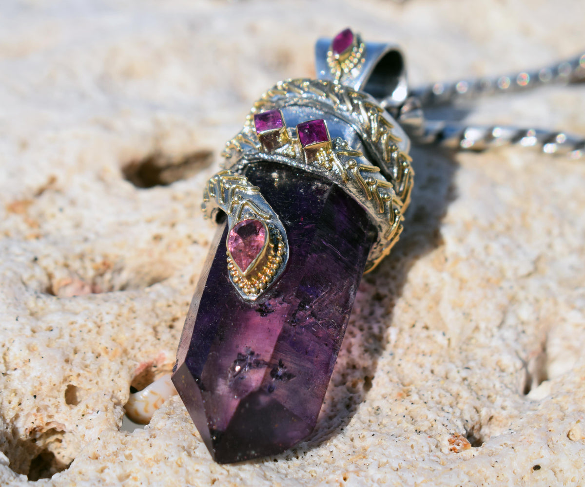 Amuleto kundalini Pink &amp; Purple