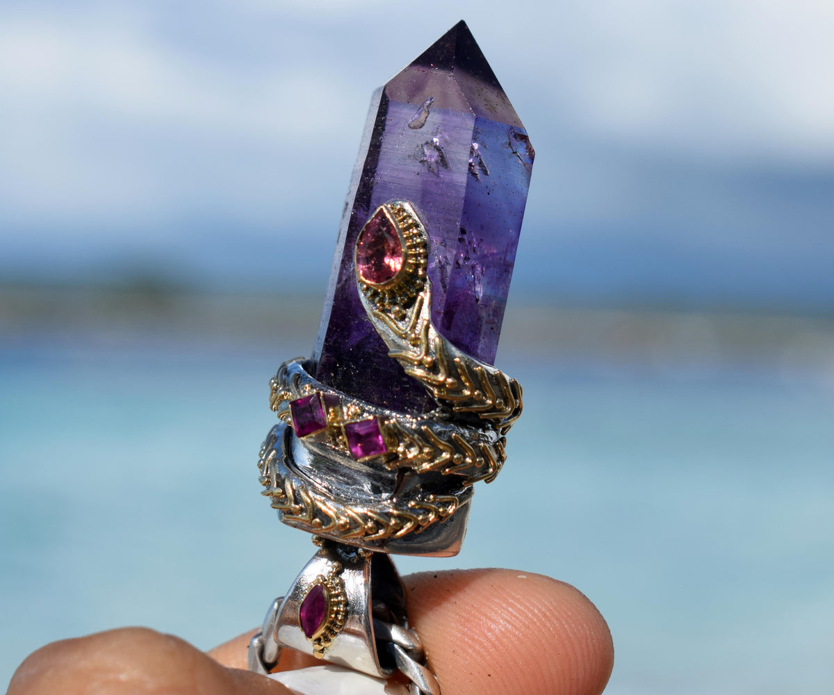 Amuleto kundalini Pink &amp; Purple