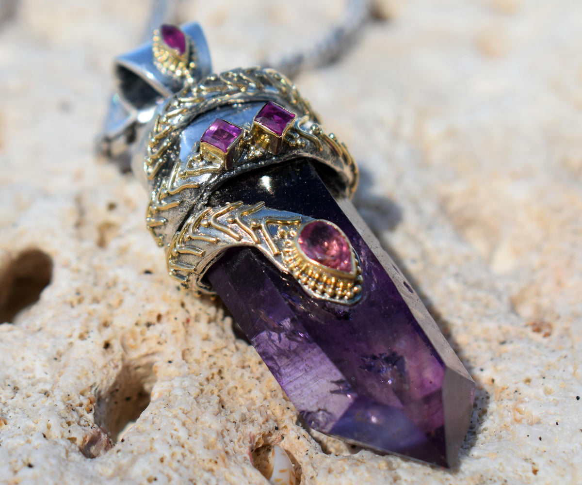 Amuleto kundalini Pink &amp; Purple