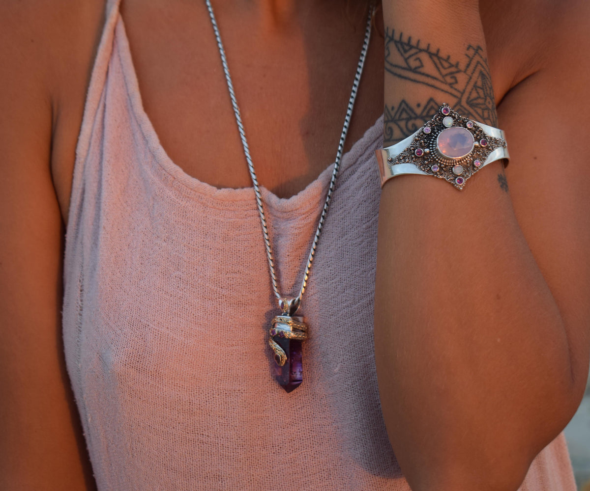 Amuleto kundalini Pink &amp; Purple