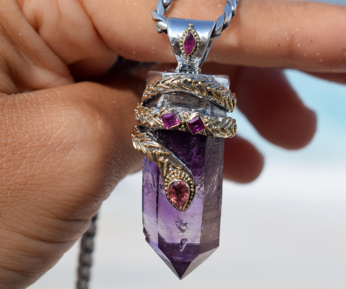 Amuleto kundalini Pink &amp; Purple