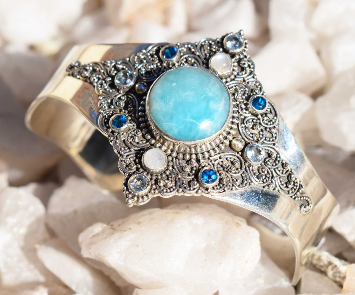 Brazalete Aura Caribe Larimar