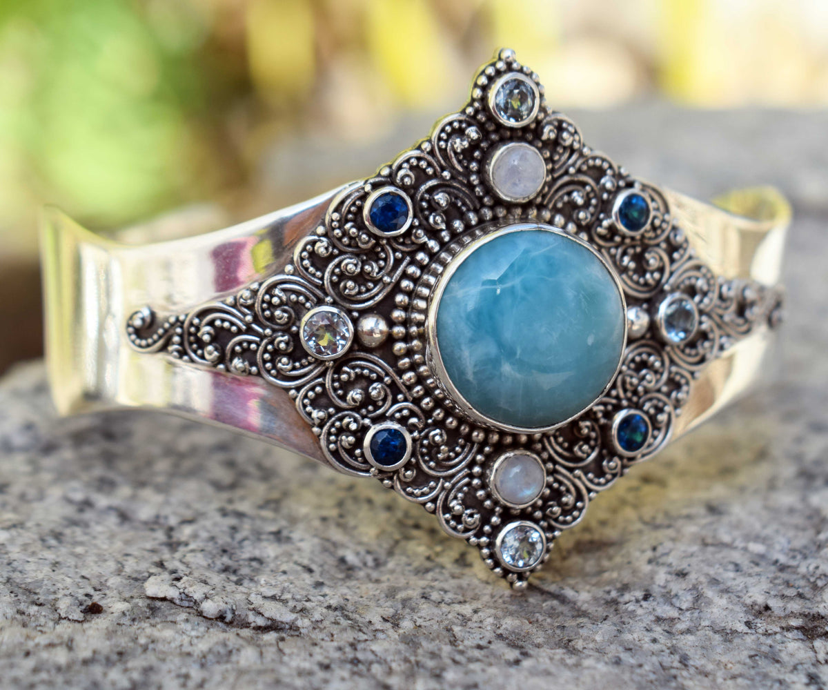 Brazalete Aura Caribe Larimar