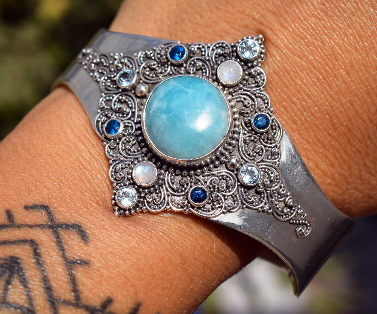 Brazalete Aura Caribe Larimar