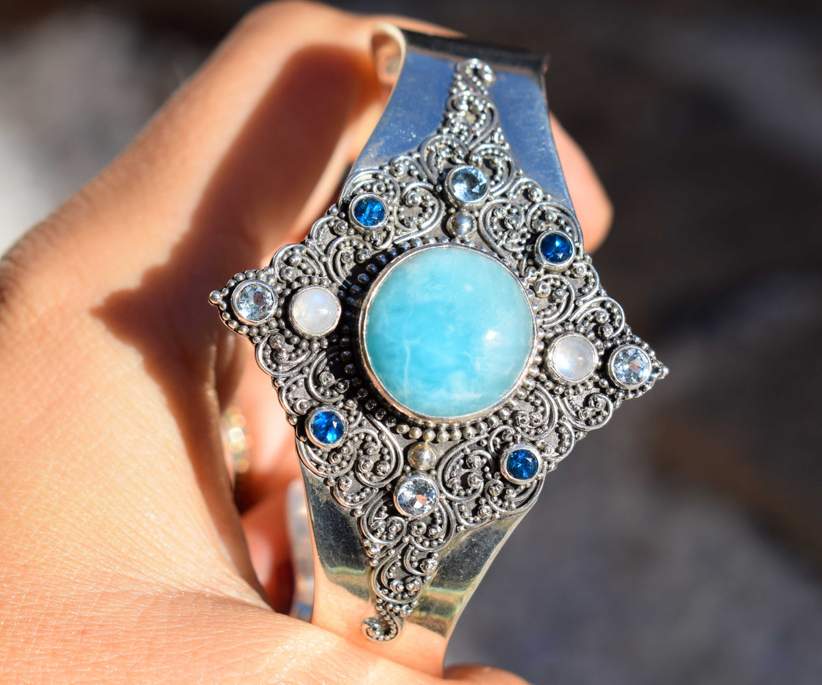 Brazalete Aura Caribe Larimar