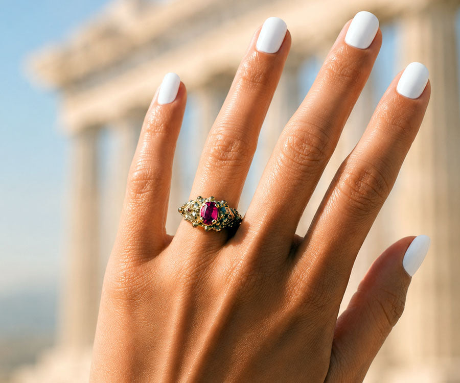 Anillo Elektra Turmalina