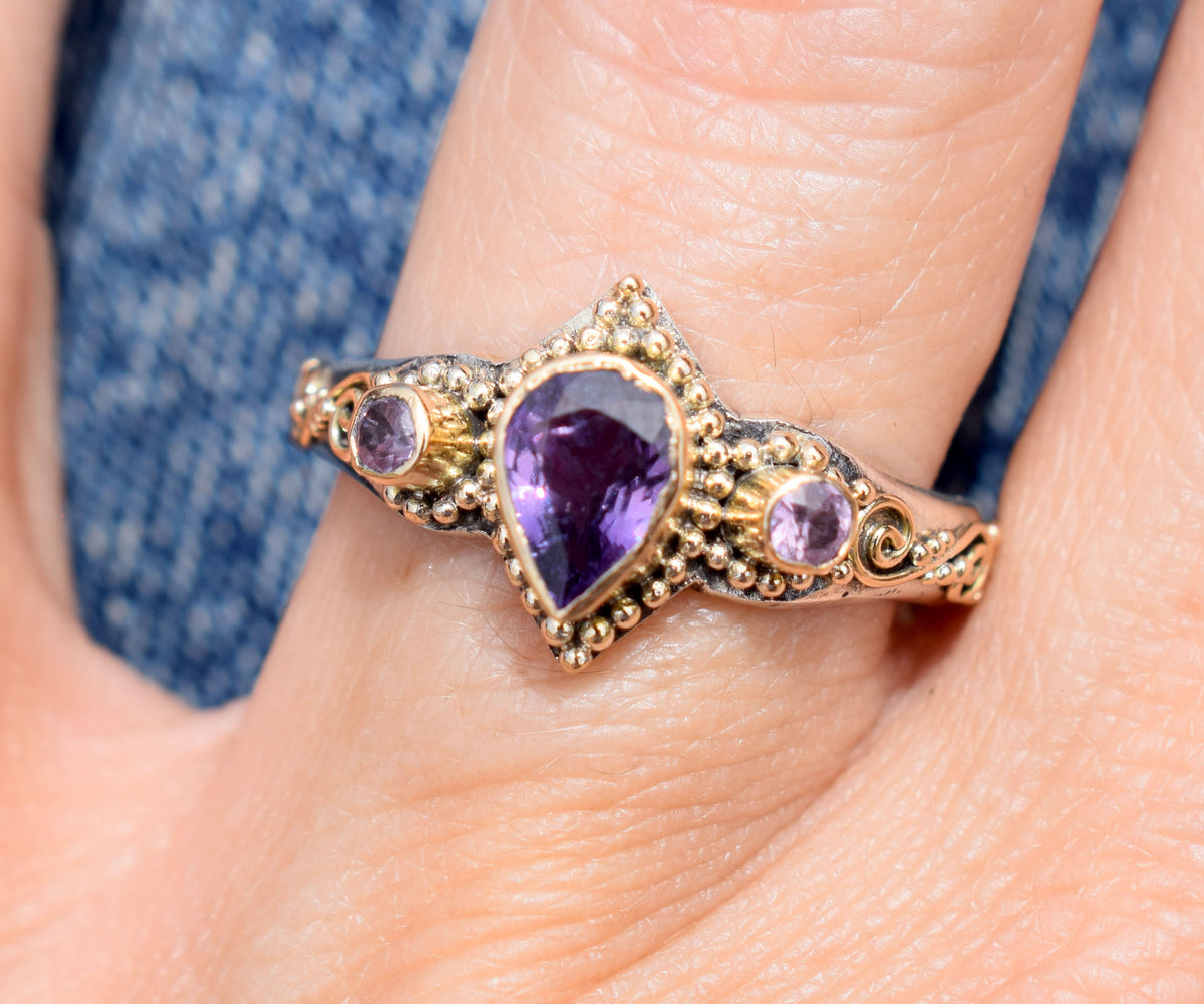 Anillo Roma Zafiro Purpura