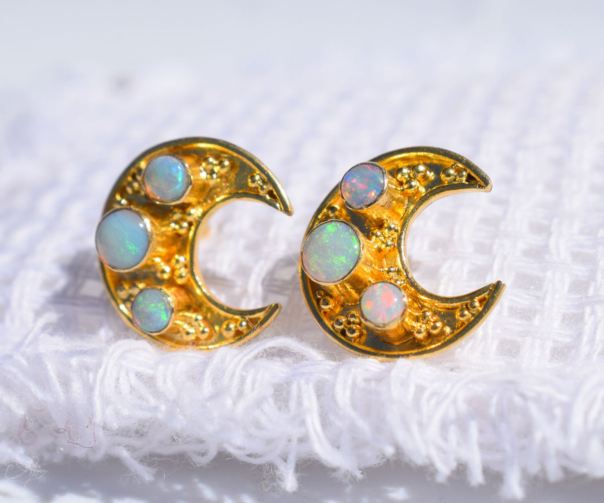 Aros Claro de Luna Ópalos