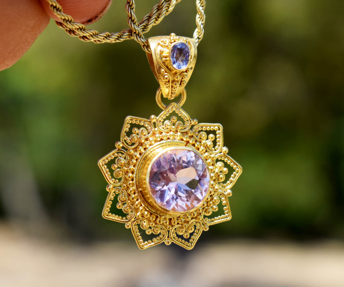 Colgante Mandala Kunzita