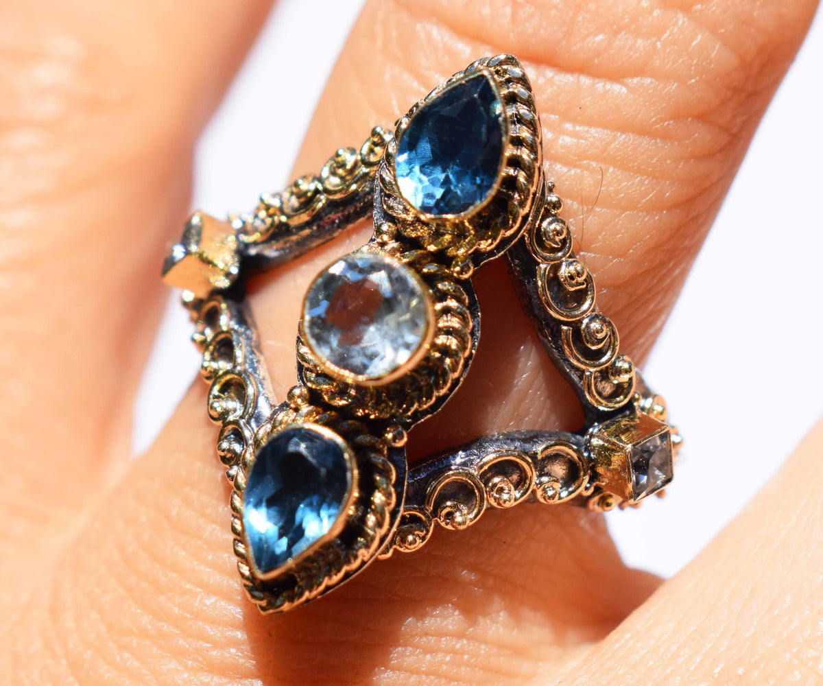 Anillo Tribu Aguamarina