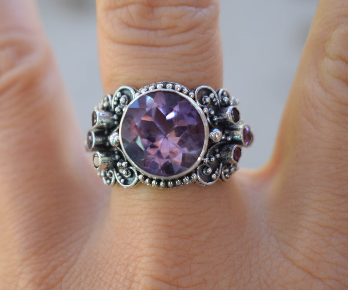 Anillo Sultan Amatista Edición Silver