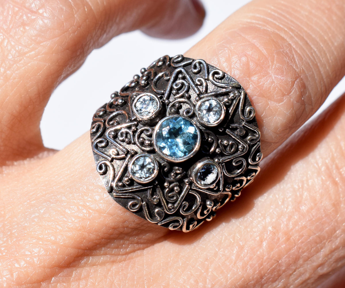 Anillo Venus Topacios