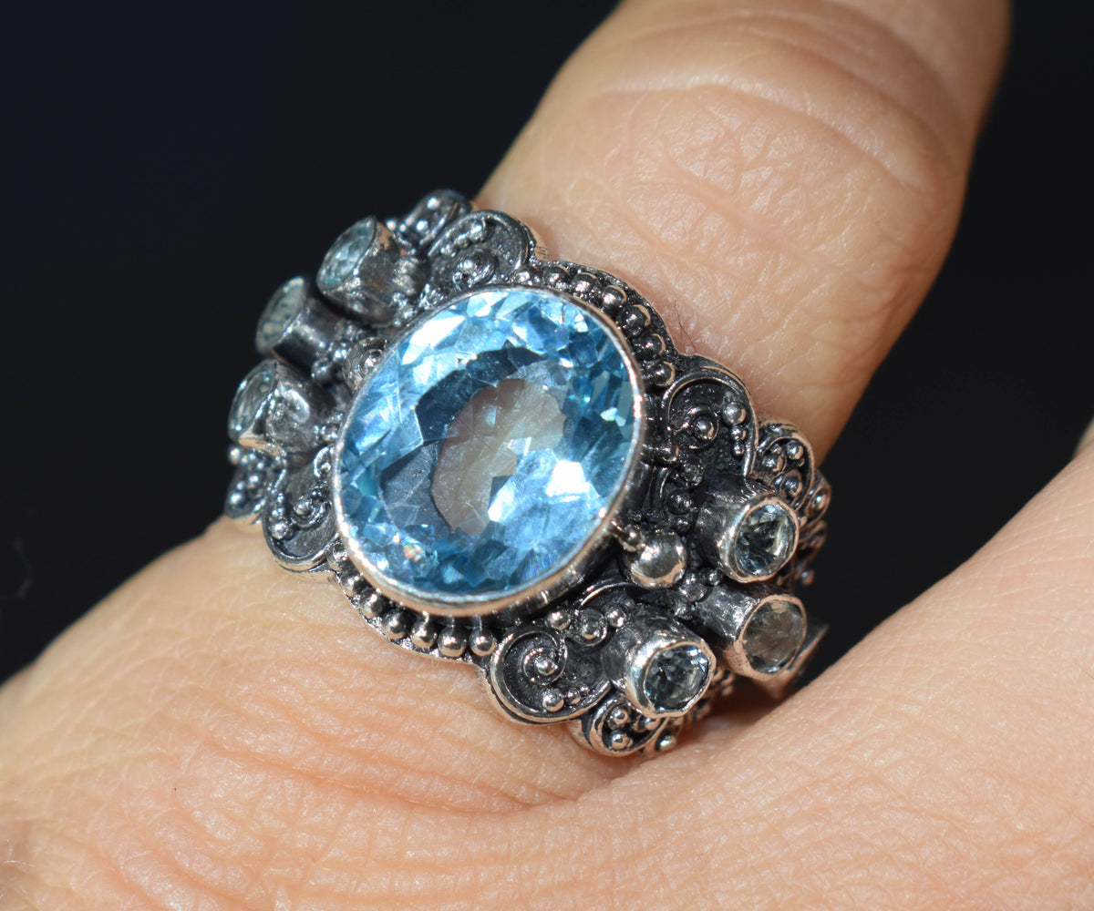 Anillo Sultan Topacio Edición Silver