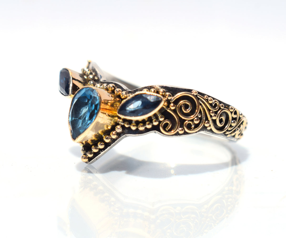 Anillo Fusion Marquise Topacio