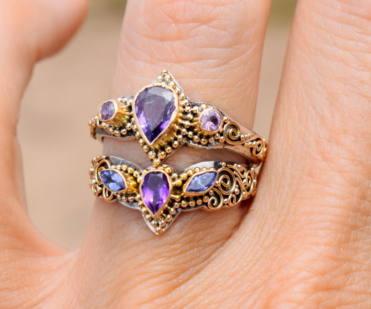 Anillo Fusion Marquise Amatista