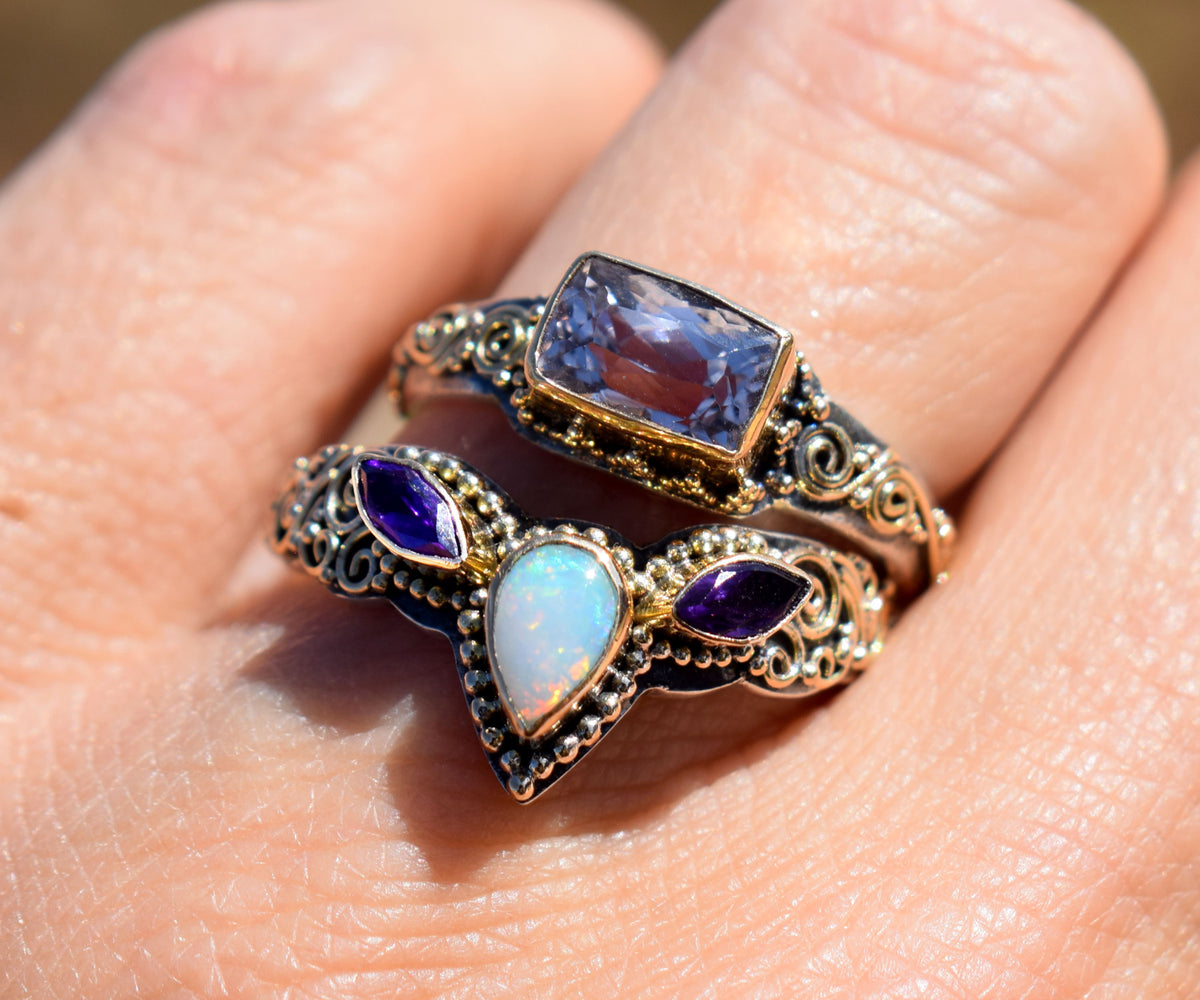 Anillo Fusion Marquise Opalo