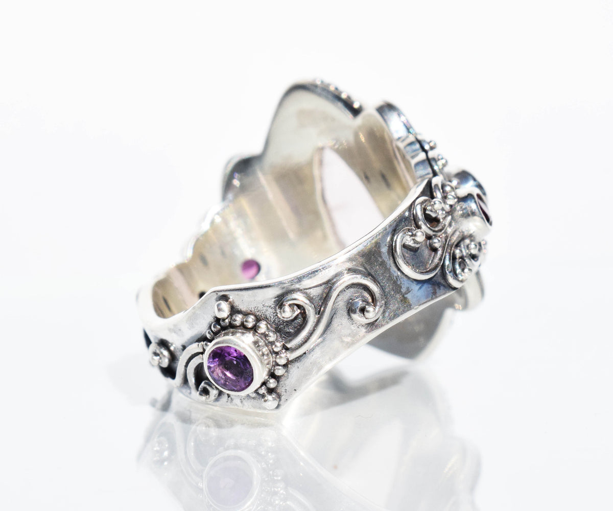 Anillo Ajna Cuarzo Rosa