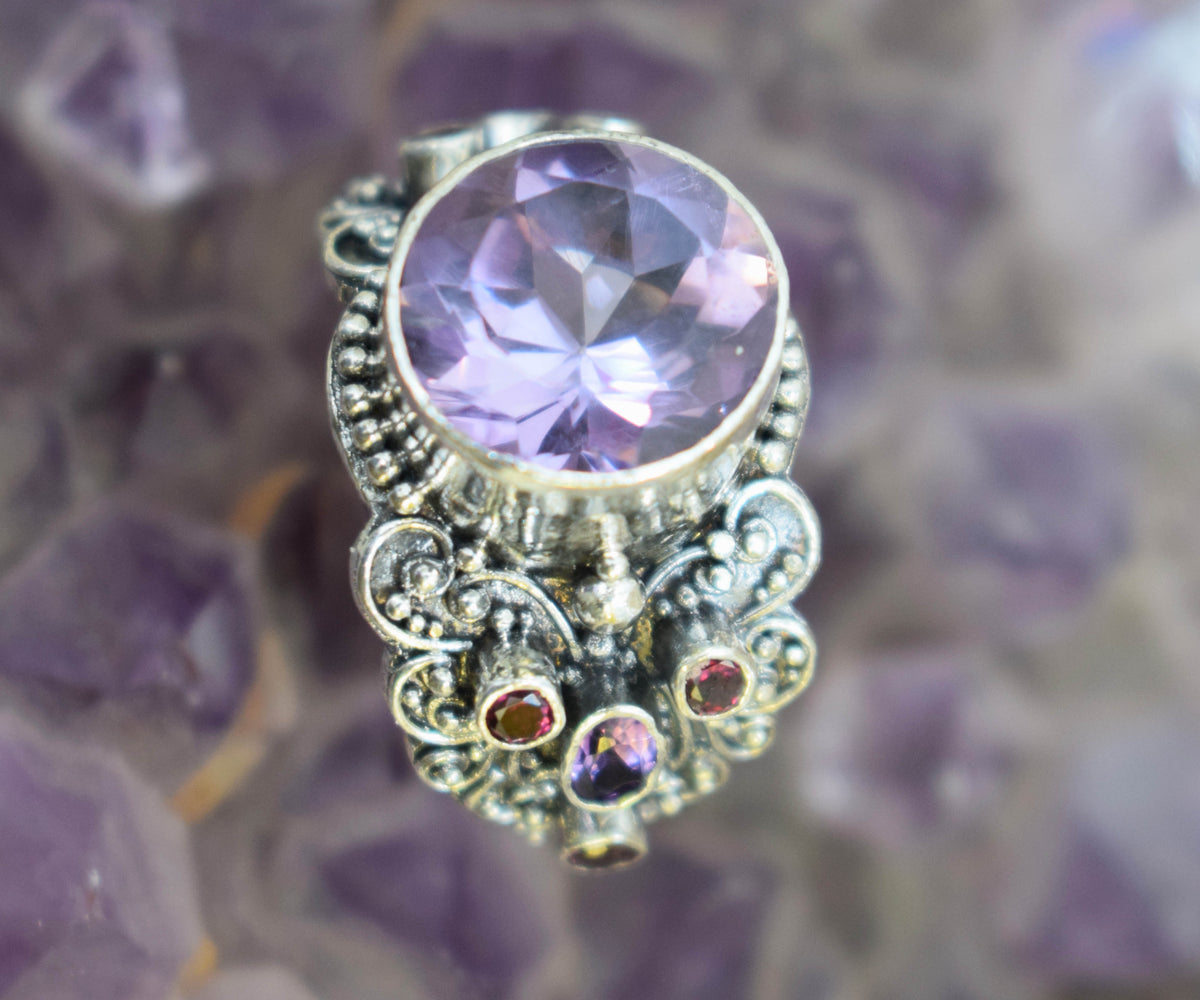 Anillo Sultan Amatista Edición Silver