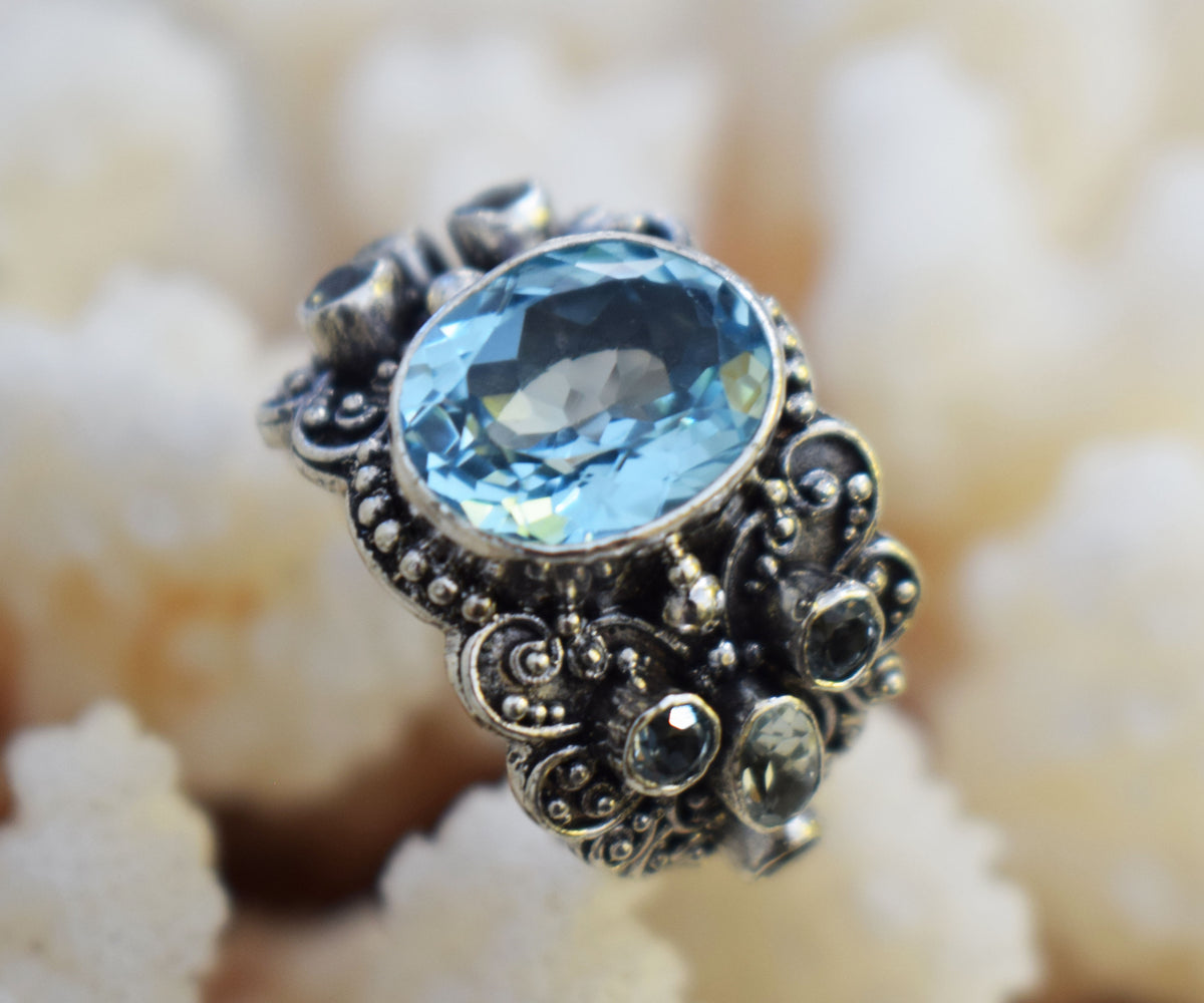 Anillo Sultan Topacio Edición Silver