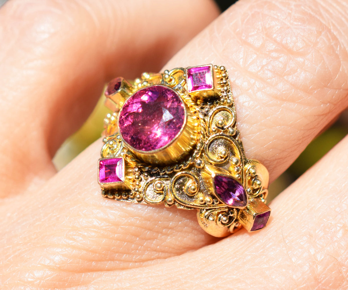 Anillo Sacred Turmalina