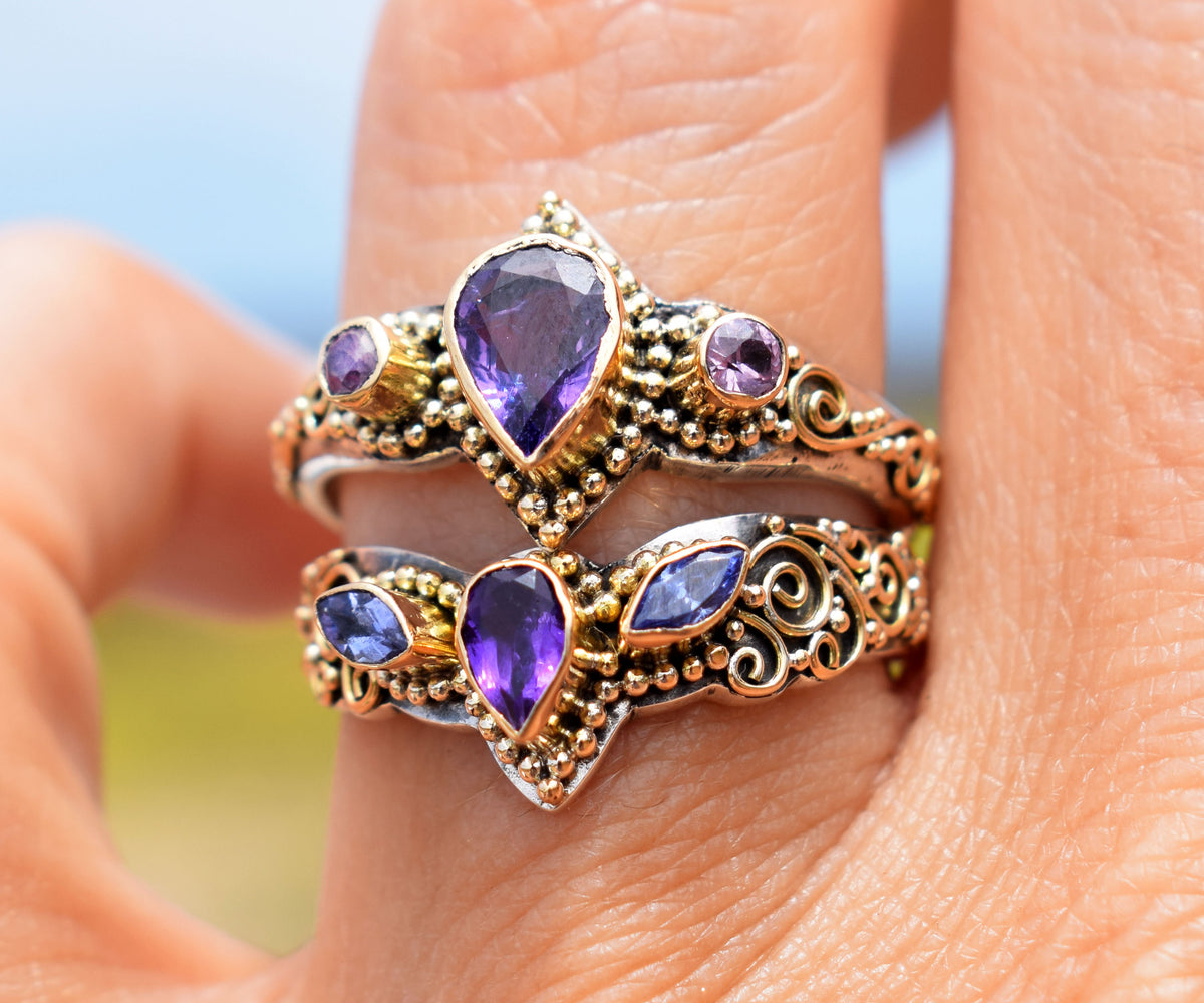 Anillo Fusion Marquise Amatista