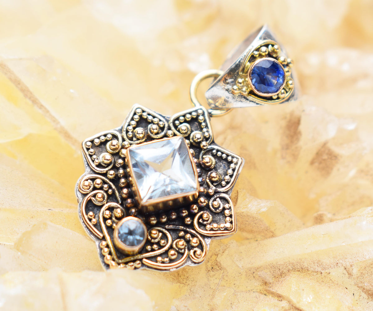 Colgante Kaya Aguamarina