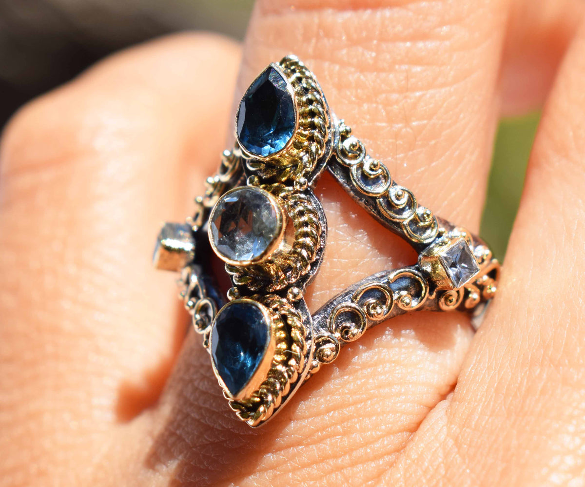 Anillo Tribu Aguamarina